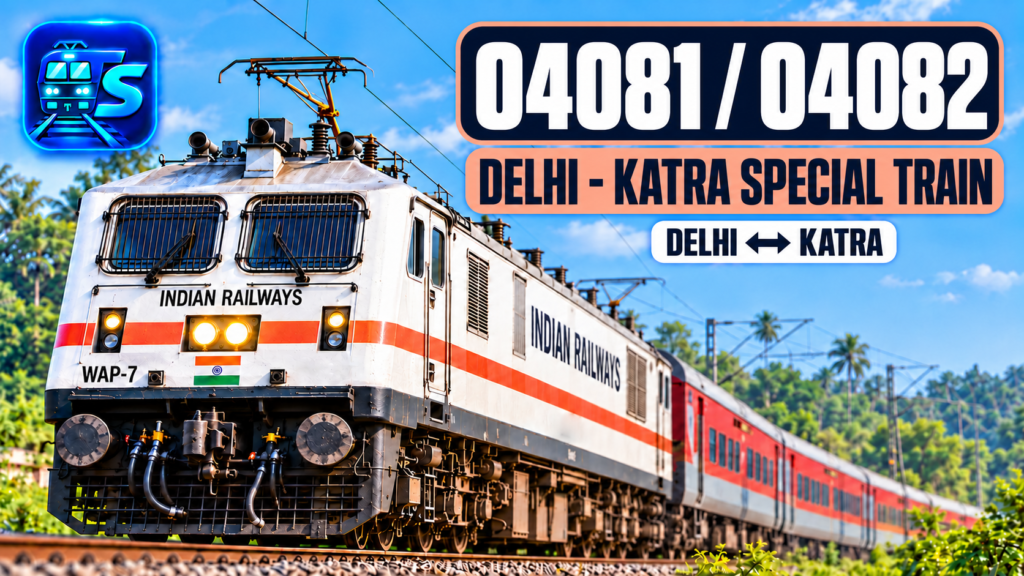 Delhi-Katra Special 04081/04082 — train route and numbers