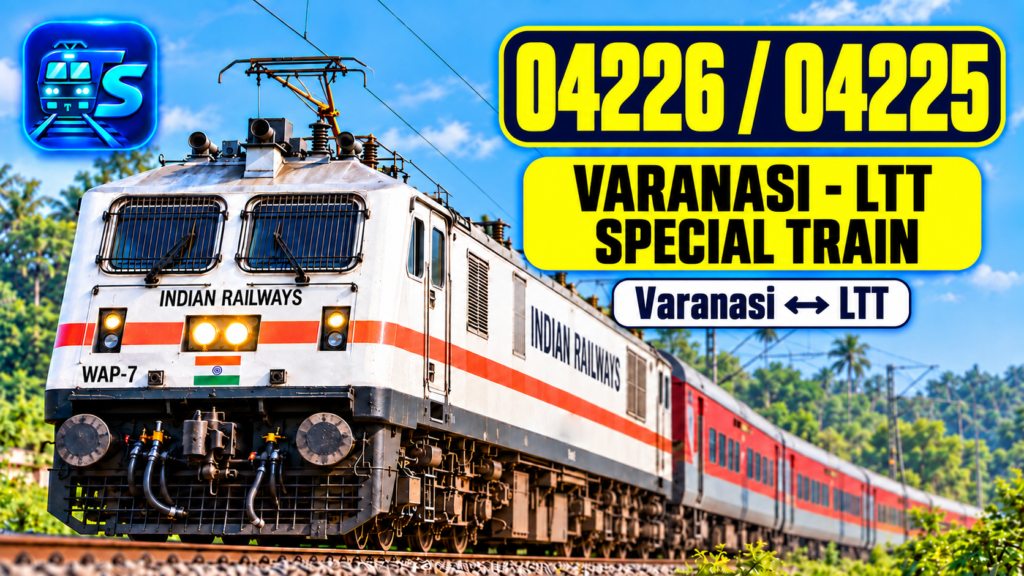 Varanasi-LTT Special 04226/04225 — train route and numbers